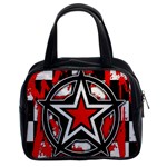 Star Checkerboard Splatter Classic Handbag (Two Sides)