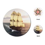 French Warship Playing Cards Single Design (Round)