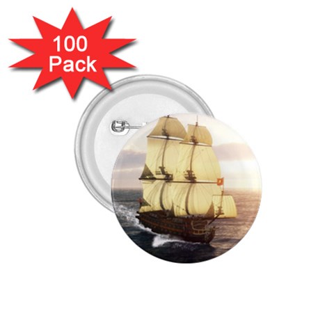 French Warship 1.75  Button (100 pack) from ZippyPress Front