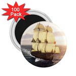 French Warship 2.25  Button Magnet (100 pack)