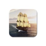 French Warship Drink Coasters 4 Pack (Square)
