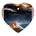 Stormy Twilight [Framed] Heart Ornament (Two Sides)