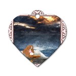 Stormy Twilight Ii [framed]  Dog Tag Heart (One Sided) 