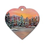  Jane s Winter Sunset   by Ave Hurley of ArtRevu ~ Dog Tag Heart (One Side)