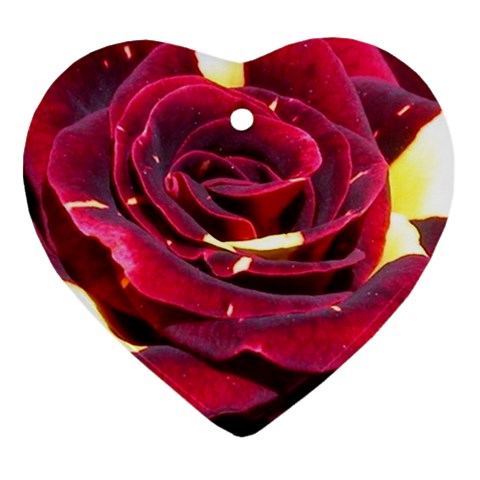 Rose 2 Ornament (Heart) from ZippyPress Front