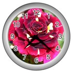 Rose 1 Wall Clock (Silver)