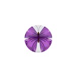 Purple Awareness Butterfly 1  Mini Button Magnet