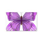 Purple Awareness Butterfly Sticker 100 Pack (Rectangle)