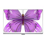 Purple Awareness Butterfly Business Card Holder