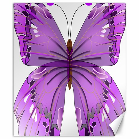 Purple Awareness Butterfly Canvas 8  x 10  (Unframed) from ZippyPress 8.15 x9.66  Canvas - 1