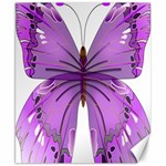 Purple Awareness Butterfly Canvas 8  x 10  (Unframed)