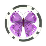 Purple Awareness Butterfly Poker Chip