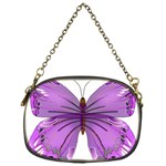 Purple Awareness Butterfly Chain Purse (One Side)
