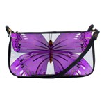 Purple Awareness Butterfly Evening Bag