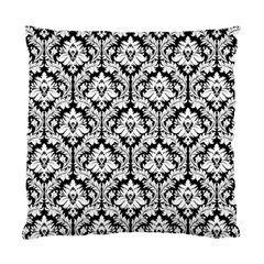 Black & White Damask Pattern Standard Cushion Case (Two Sides) from ZippyPress Back