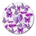 Invisible Illness Collage 8  Mouse Pad (Round)