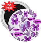 Invisible Illness Collage 3  Button Magnet (100 pack)