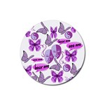 Invisible Illness Collage Drink Coaster (Round)