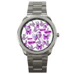 Invisible Illness Collage Sport Metal Watch