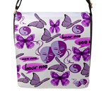 Invisible Illness Collage Flap Closure Messenger Bag (Large)