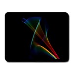 Abstract Rainbow Lily, Colorful Mystical Flower  Small Mouse Pad (Rectangle)
