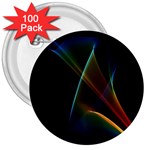 Abstract Rainbow Lily, Colorful Mystical Flower  3  Button (100 pack)