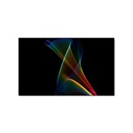 Abstract Rainbow Lily, Colorful Mystical Flower  Sticker (Rectangle)