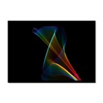 Abstract Rainbow Lily, Colorful Mystical Flower  A4 Sticker 10 Pack