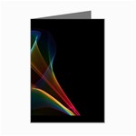 Abstract Rainbow Lily, Colorful Mystical Flower  Mini Greeting Card (8 Pack)