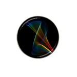 Abstract Rainbow Lily, Colorful Mystical Flower  Golf Ball Marker (for Hat Clip)