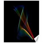 Abstract Rainbow Lily, Colorful Mystical Flower  Canvas 20  x 24  (Unframed)