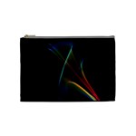 Abstract Rainbow Lily, Colorful Mystical Flower  Cosmetic Bag (Medium)