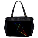 Abstract Rainbow Lily, Colorful Mystical Flower  Oversize Office Handbag (One Side)