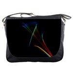 Abstract Rainbow Lily, Colorful Mystical Flower  Messenger Bag