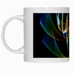 Northern Lights, Abstract Rainbow Aurora White Coffee Mug
