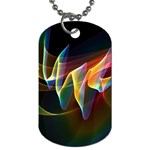 Northern Lights, Abstract Rainbow Aurora Dog Tag (One Sided)