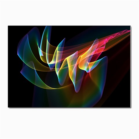 Northern Lights, Abstract Rainbow Aurora Postcard 4 x 6  (10 Pack) from ZippyPress Front