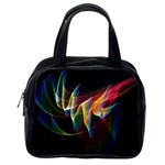 Northern Lights, Abstract Rainbow Aurora Classic Handbag (One Side)