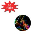Crystal Rainbow, Abstract Winds Of Love  1  Mini Button (10 pack)
