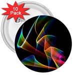 Crystal Rainbow, Abstract Winds Of Love  3  Button (10 pack)