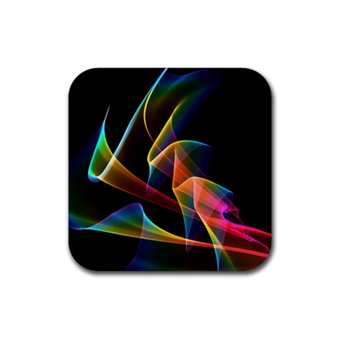 Crystal Rainbow, Abstract Winds Of Love  Drink Coaster (Square) from ZippyPress Front