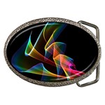 Crystal Rainbow, Abstract Winds Of Love  Belt Buckle (Oval)