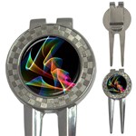 Crystal Rainbow, Abstract Winds Of Love  Golf Pitchfork & Ball Marker