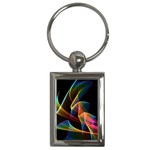 Crystal Rainbow, Abstract Winds Of Love  Key Chain (Rectangle)