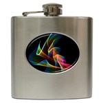 Crystal Rainbow, Abstract Winds Of Love  Hip Flask