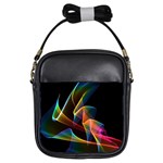 Crystal Rainbow, Abstract Winds Of Love  Girl s Sling Bag