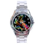 Crystal Rainbow, Abstract Winds Of Love  Stainless Steel Watch