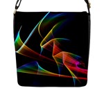 Crystal Rainbow, Abstract Winds Of Love  Flap Closure Messenger Bag (Large)
