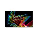 Dancing Northern Lights, Abstract Summer Sky  Sticker 100 Pack (Rectangle)
