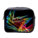 Dancing Northern Lights, Abstract Summer Sky  Mini Travel Toiletry Bag (Two Sides)
